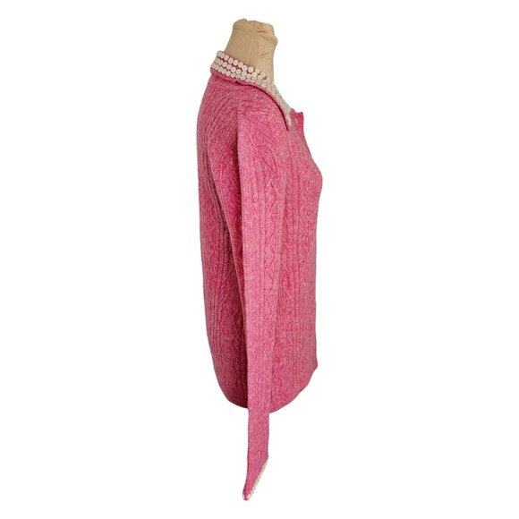 Ahiri Flared Cardigan Button Embellished Merino Wool Blend Long Sleeve Sz L - Picture 9 of 12